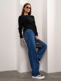 Широкие джинсы ISSA Plus модель WN20-686_синий Фото