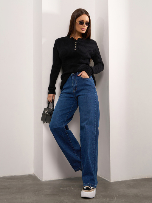 Широкие джинсы ISSA Plus модель WN20-686_синий Фото