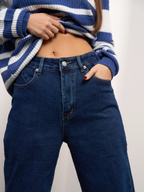 Прямые джинсы ISSA Plus модель WN20-687_синий Фото