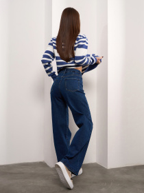 Широкі джинси ISSA Plus модель WN20-688_синий Фото