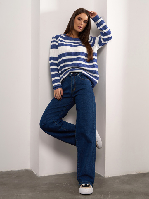 Широкие джинсы ISSA Plus модель WN20-688_синий Фото