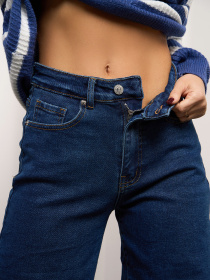 Широкие джинсы ISSA Plus модель WN20-688_синий Фото