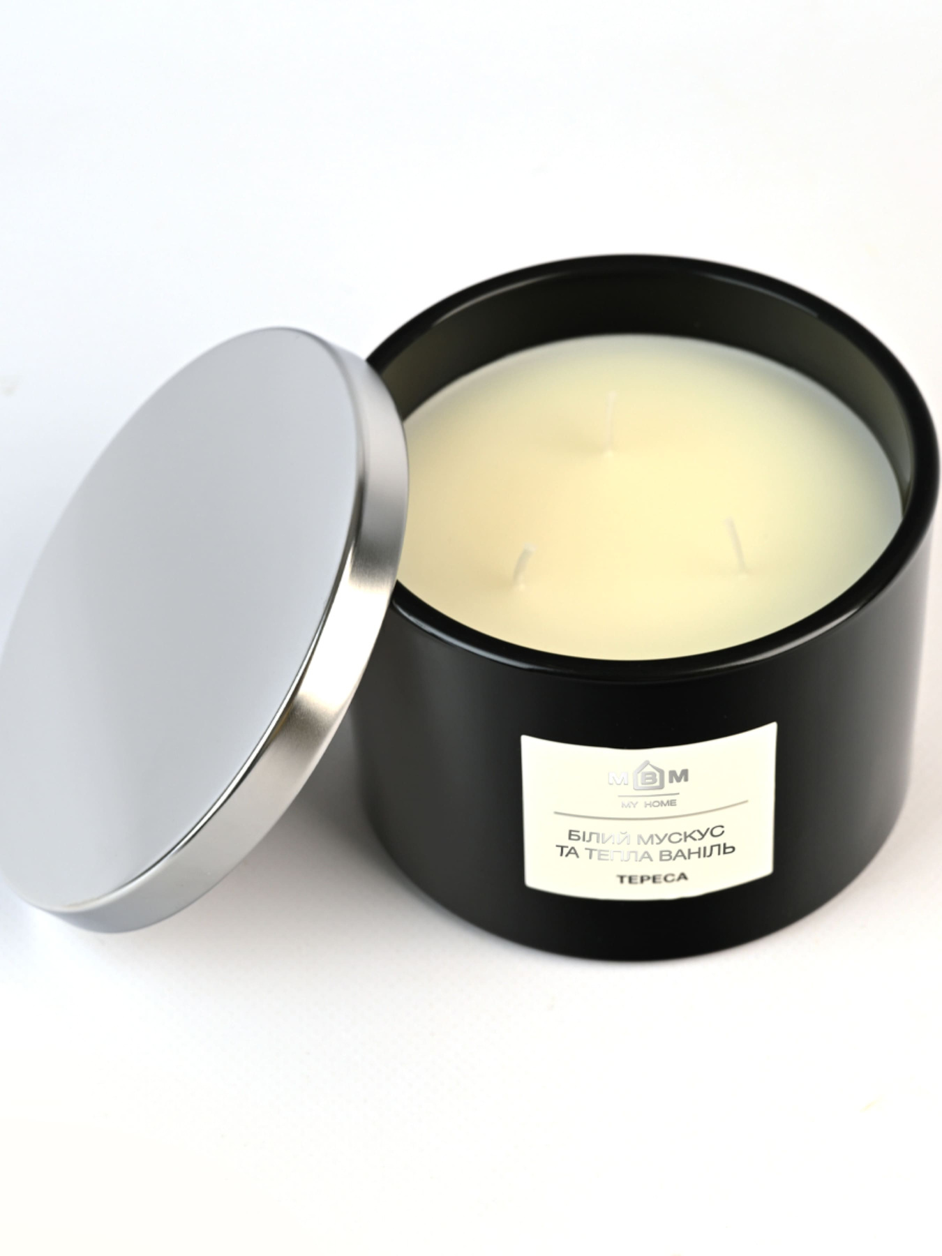 Свеча ароматическая "Тереса" белый мускус и теплая ваниль MBM MY HOME модель FR-05 Фото