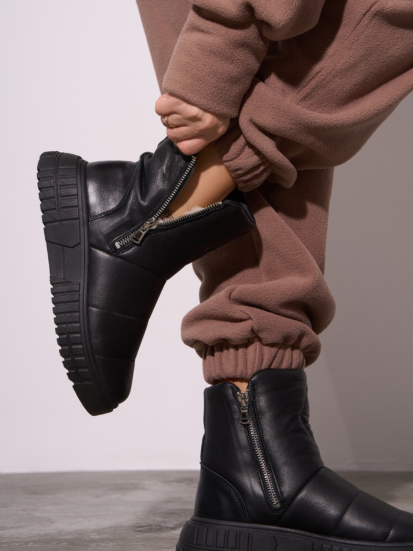 Ботинки ISSA Plus модель OB2-578_черный Фото