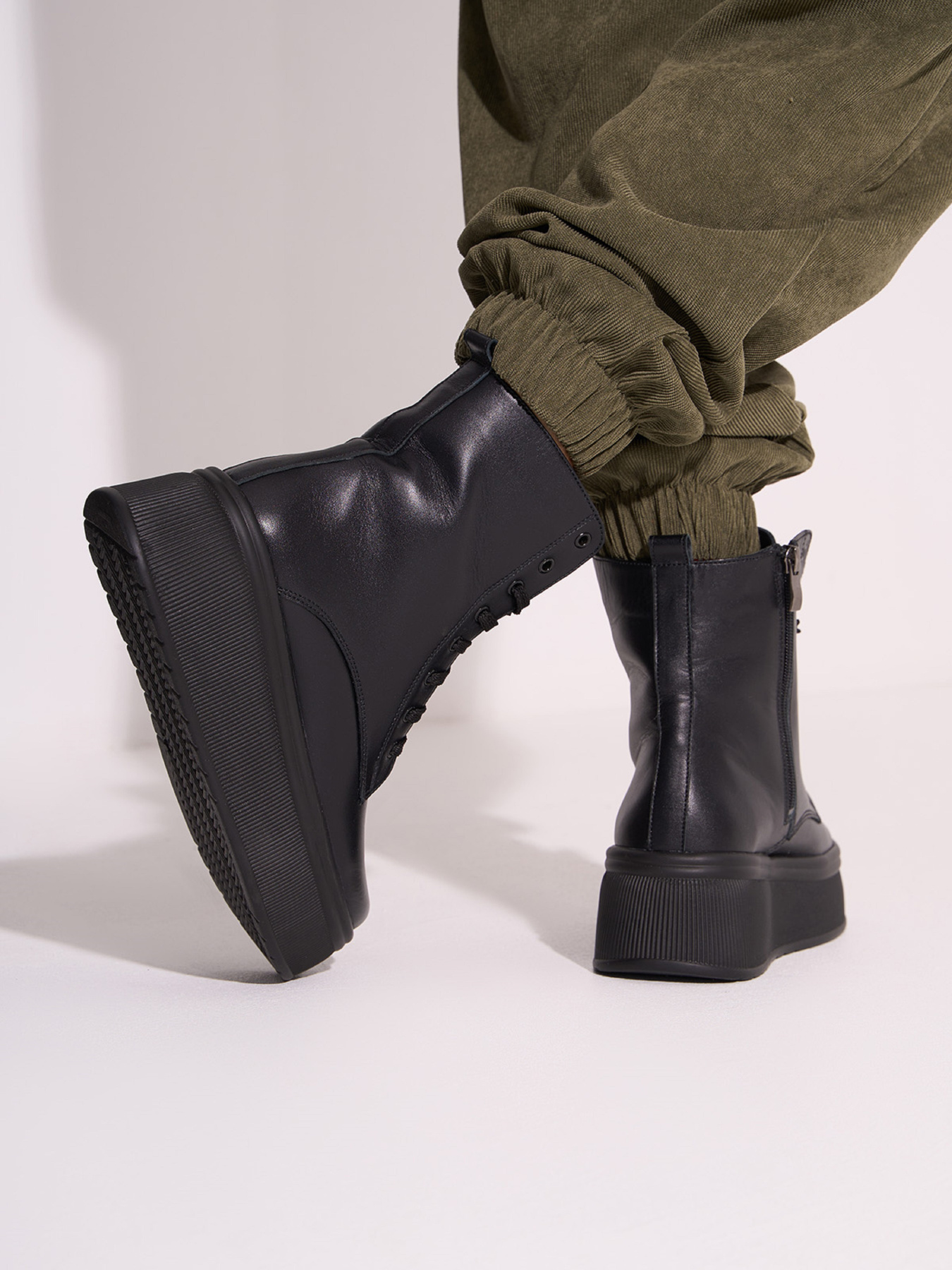 Ботинки ISSA Plus модель OB2-579_черный Фото