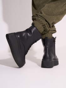 Ботинки ISSA Plus модель OB2-579_черный Фото