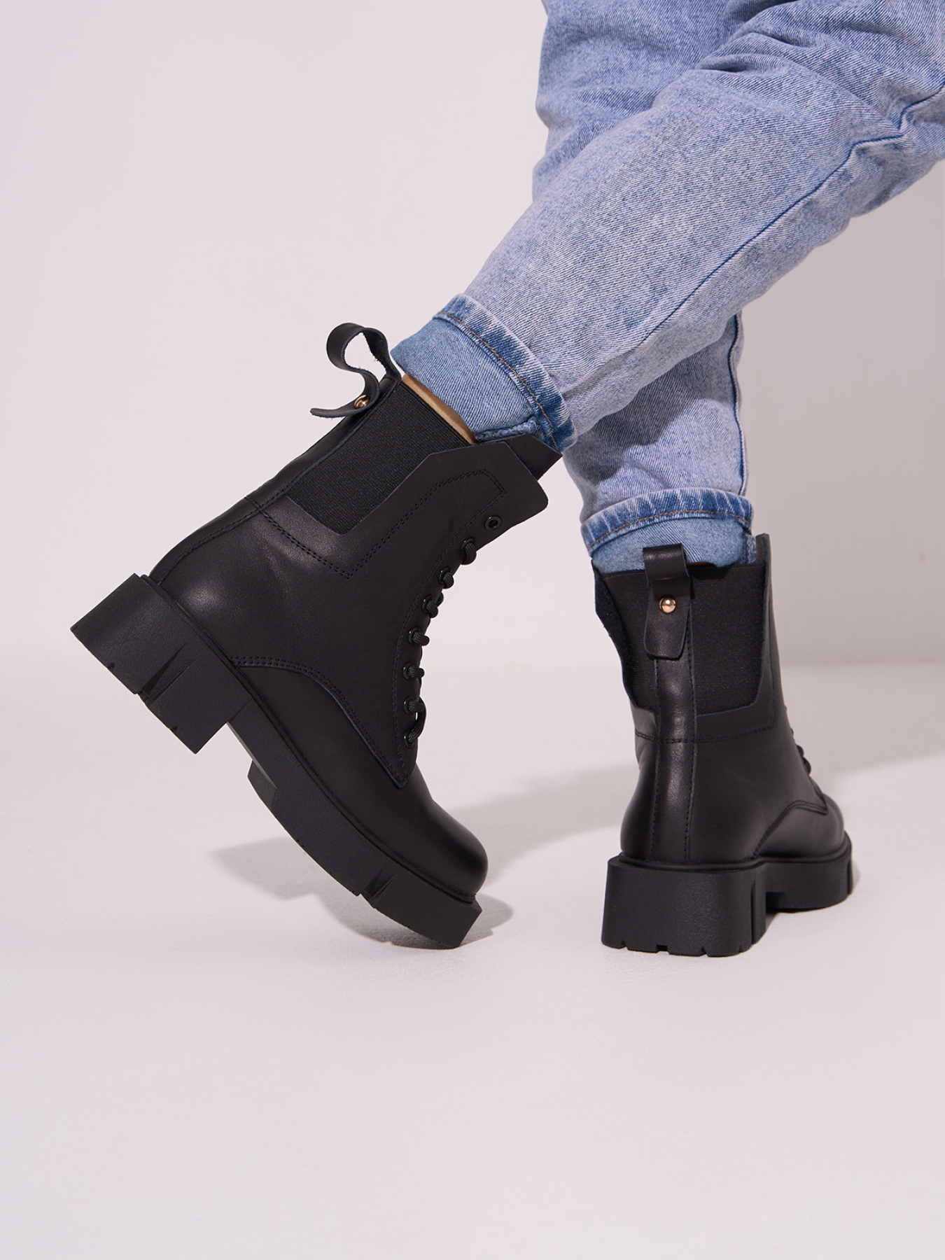 Ботинки ISSA Plus модель OB2-581_черный Фото