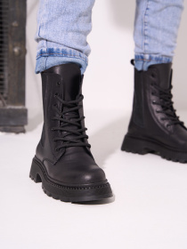 Ботинки ISSA Plus модель OB2-585_черный Фото