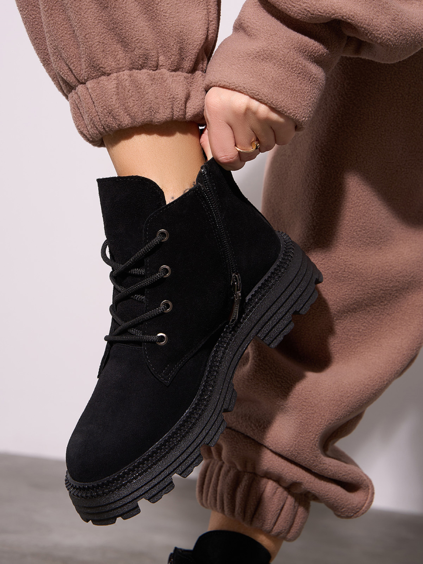 Ботинки ISSA Plus модель OB2-586_черный Фото