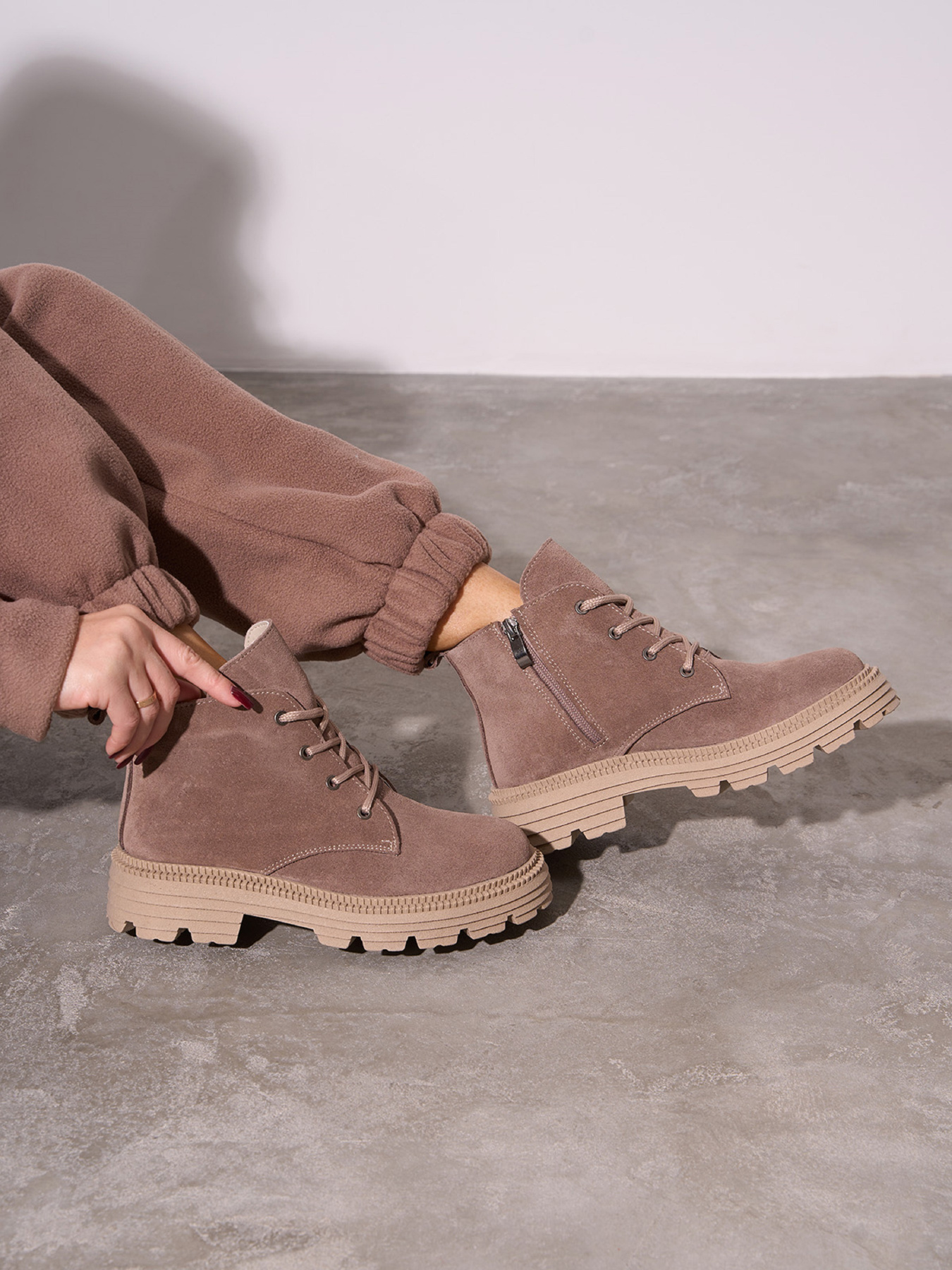 Ботинки ISSA Plus модель OB2-586_бежевый Фото