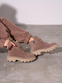 Ботинки ISSA Plus модель OB2-586_бежевый Фото