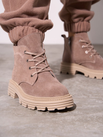 Ботинки ISSA Plus модель OB2-586_бежевый Фото