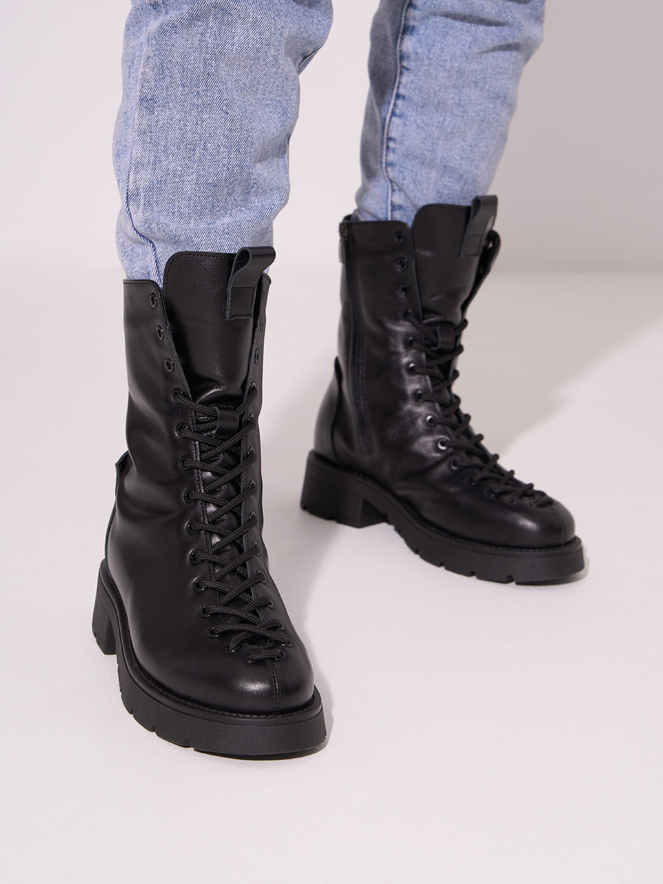 Ботинки ISSA Plus модель OB2-589_черный Фото