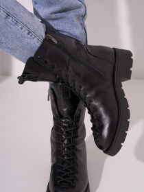 Ботинки ISSA Plus модель OB2-589_черный Фото