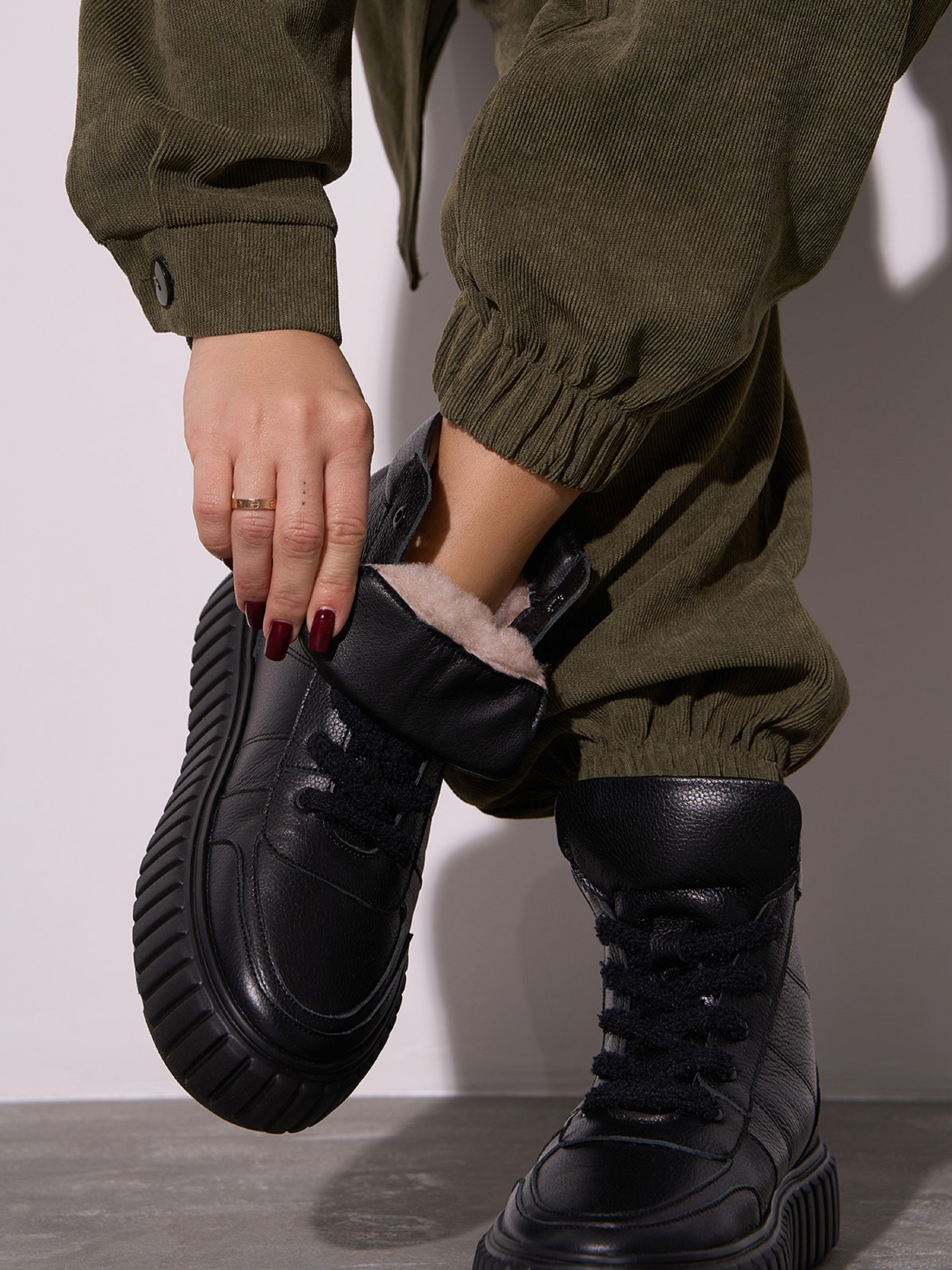 Черевики ISSA Plus модель OB2-590_черный Фото