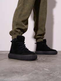 Ботинки ISSA Plus модель OB2-591_черный Фото