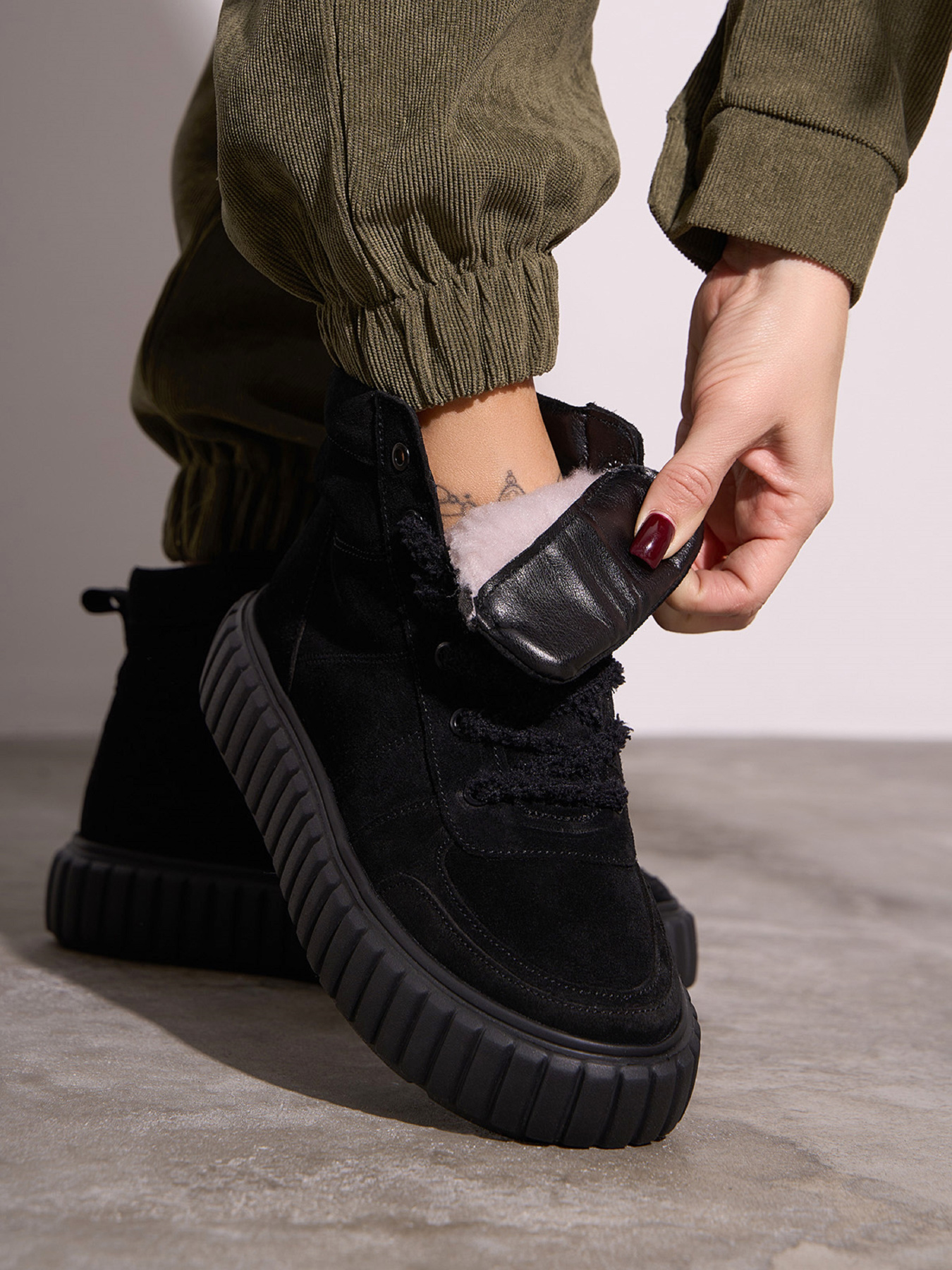 Ботинки ISSA Plus модель OB2-591_черный Фото