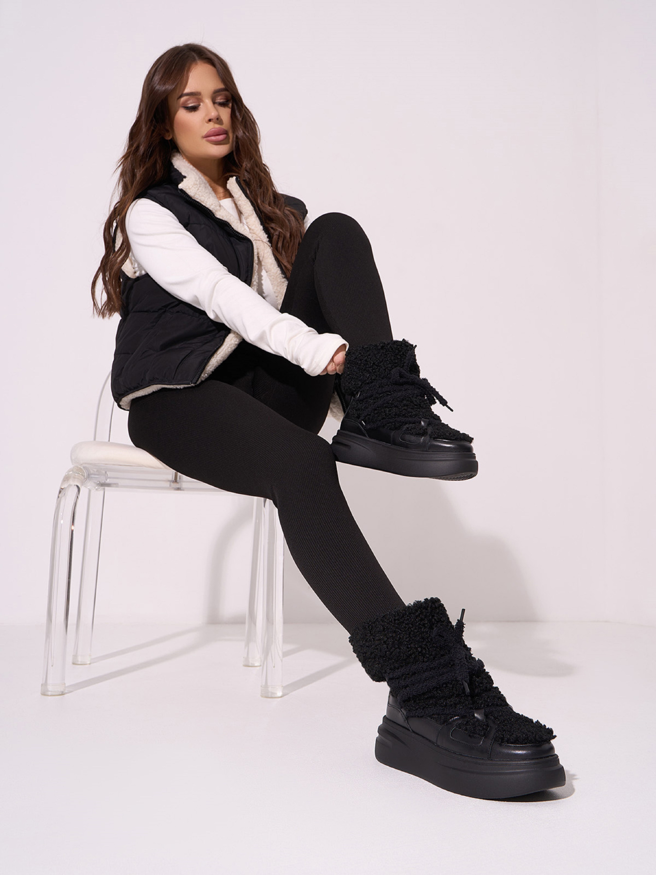 Ботинки ISSA Plus модель OB2-592_черный Фото