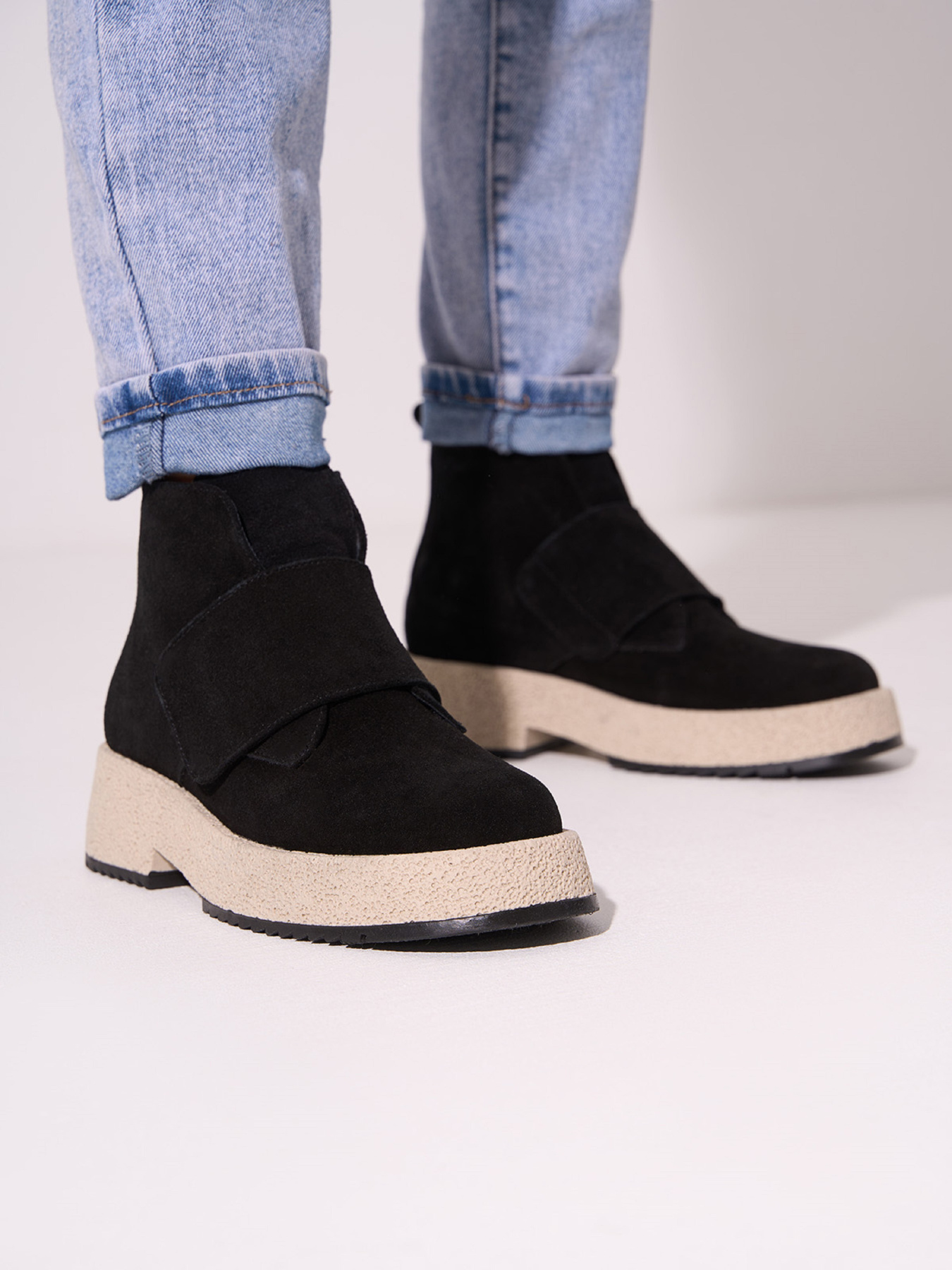 Ботинки ISSA Plus модель OB2-594_черный Фото