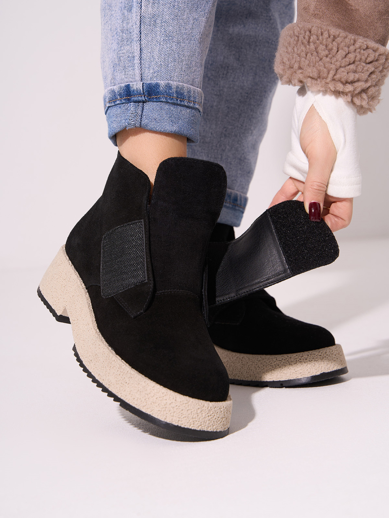 Ботинки ISSA Plus модель OB2-594_черный Фото