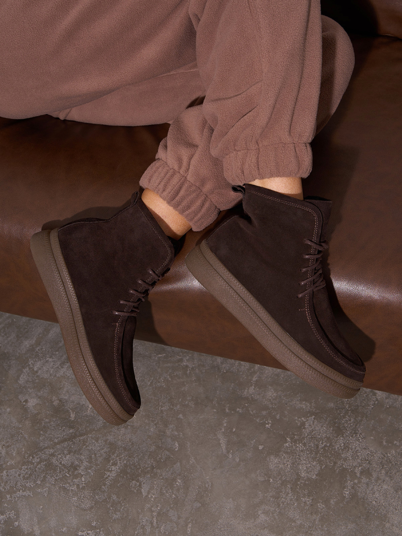 Ботинки ISSA Plus модель OB2-595_коричневый Фото