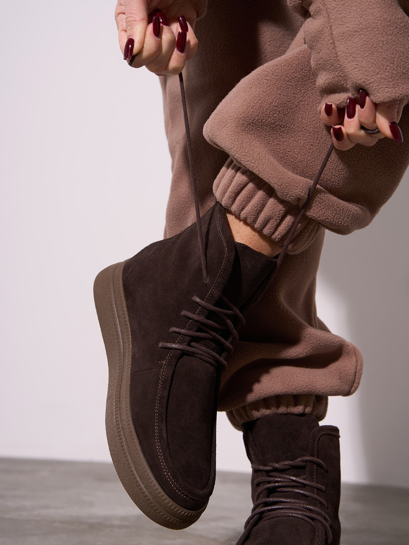 Ботинки ISSA Plus модель OB2-595_коричневый Фото