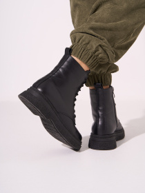 Ботинки ISSA Plus модель OB2-596_черный Фото