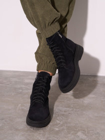 Ботинки ISSA Plus модель OB2-597_черный Фото