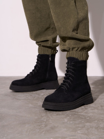 Ботинки ISSA Plus модель OB2-597_черный Фото