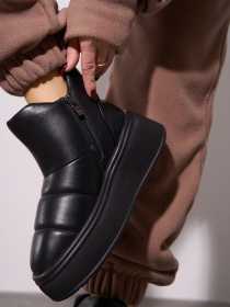 Сапоги дутики ISSA Plus модель OB2-598_черный Фото