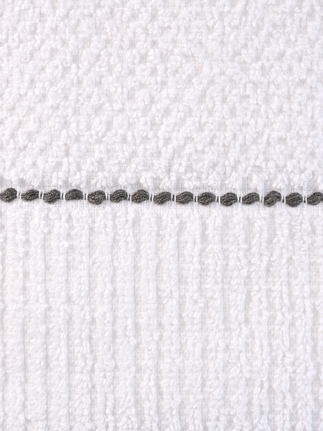 Кухонний рушник "Традиції" бавовняний біле з сірим MBM HOME модель KT-11 M WHITE/GRAY Фото