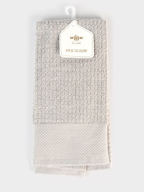 Кухонний рушник "Гостинність" бавовняний сірий MBM HOME модель KT-12 M GRAY Фото