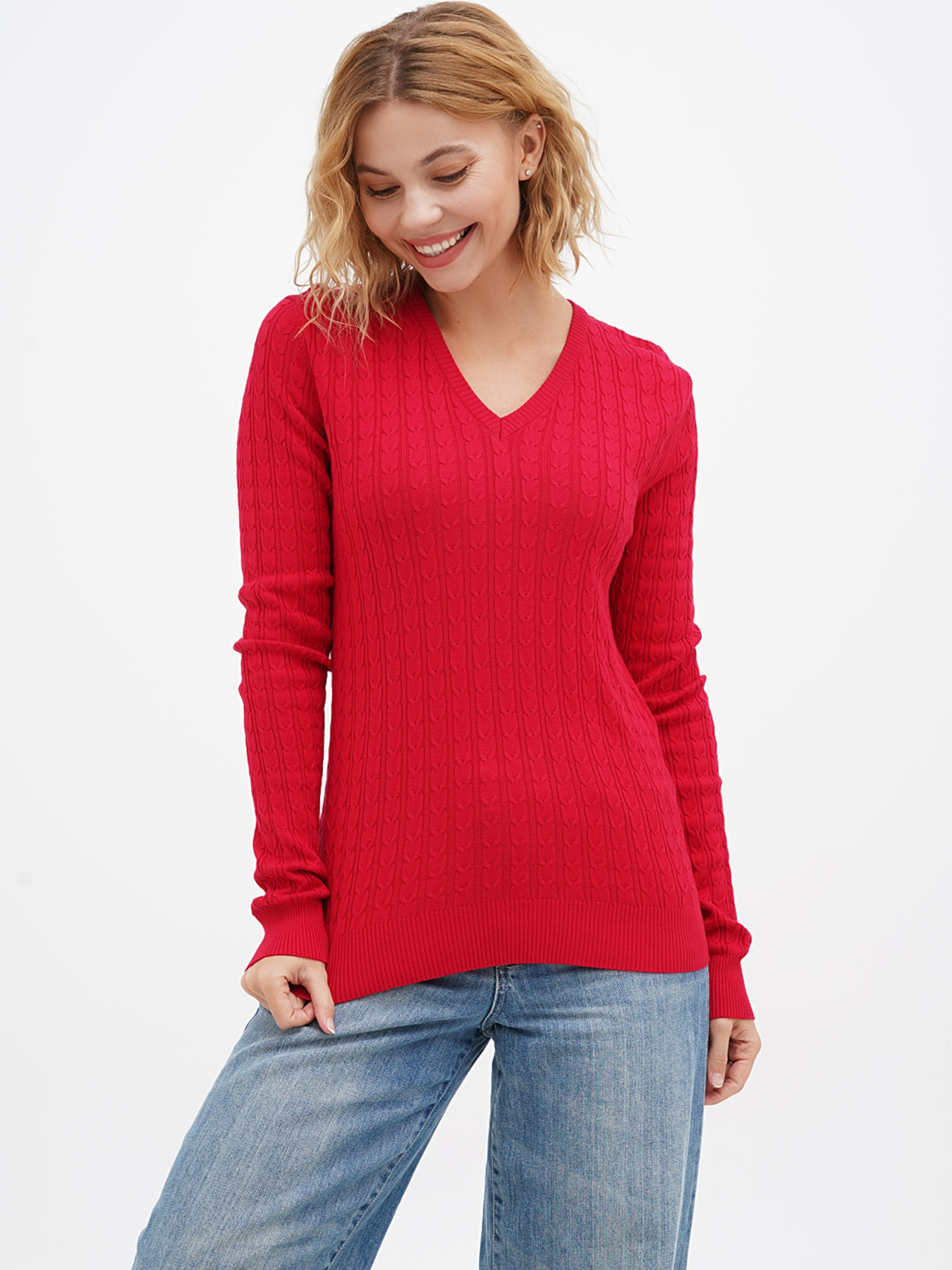 Джемпер Sassofono модель A271-SF-1414_красный Фото