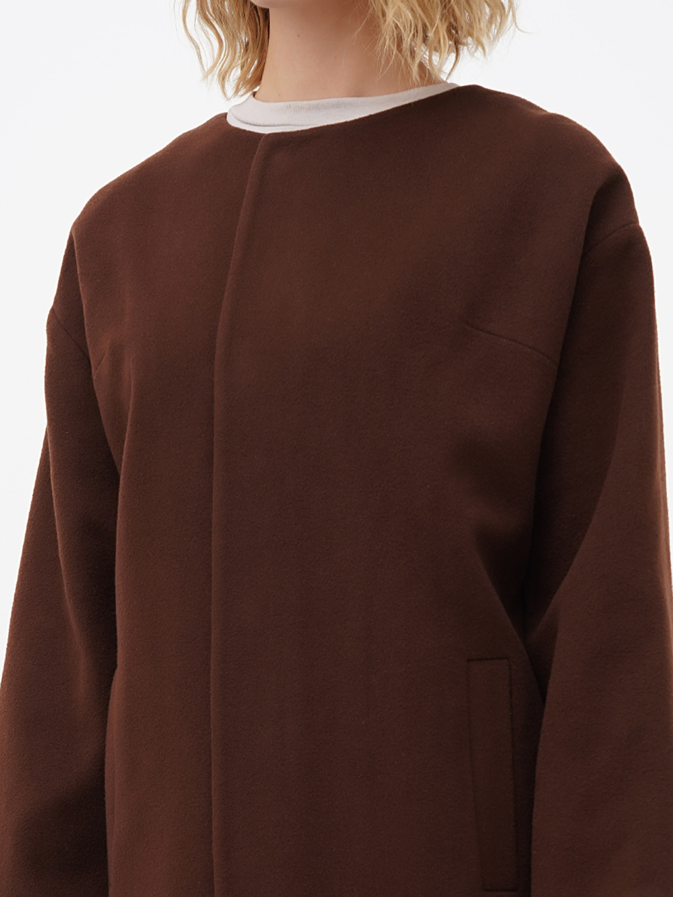 Пальто Sassofono модель A271-SF-1428_коричневый Фото