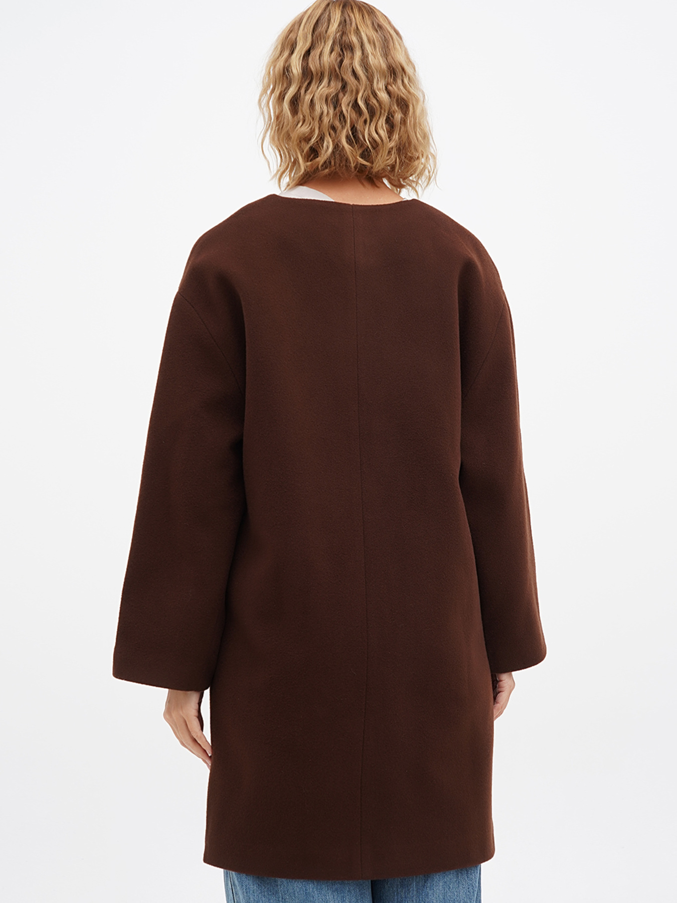 Пальто Sassofono модель A271-SF-1428_коричневый Фото