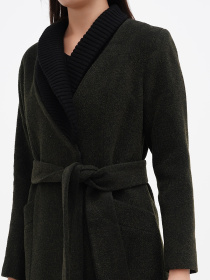 Пальто Sassofono модель A271-SF-1429_хаки Фото