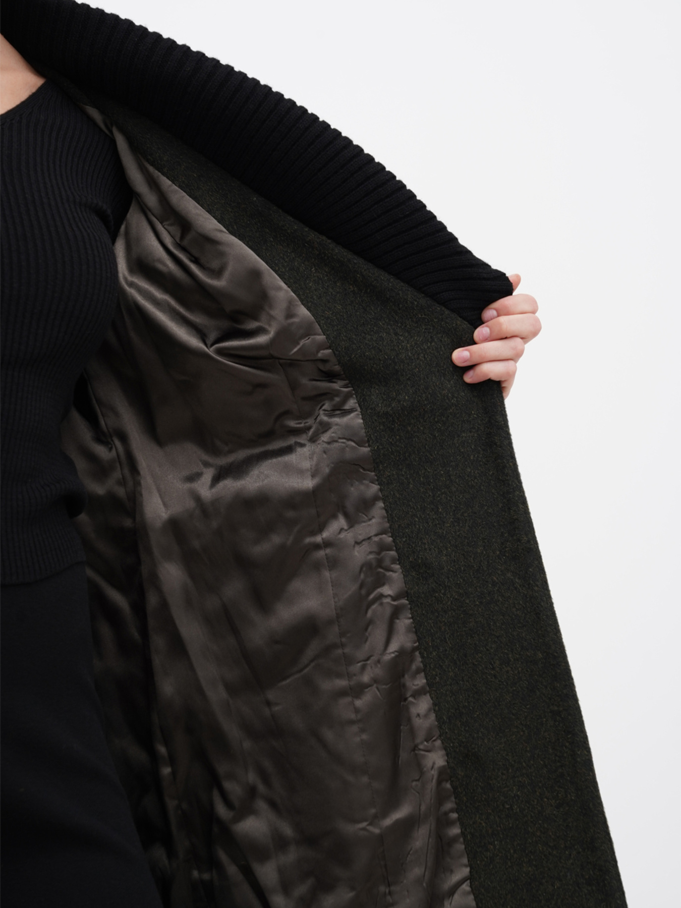 Пальто Sassofono модель A271-SF-1429_хаки Фото