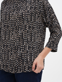 Блуза Sassofono модель A271-SF-1450_черно_бежевый Фото