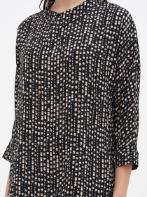 Блуза Sassofono модель A271-SF-1450_черно_бежевый Фото