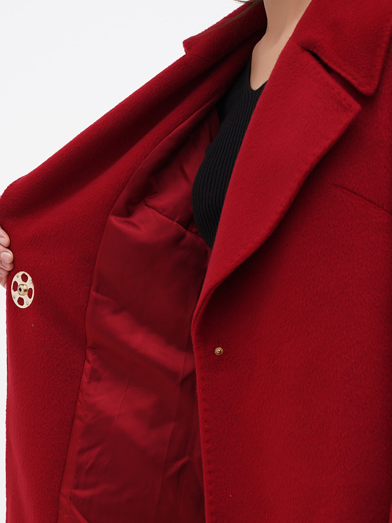 Пальто Sassofono модель A271-SC-1493_красный Фото