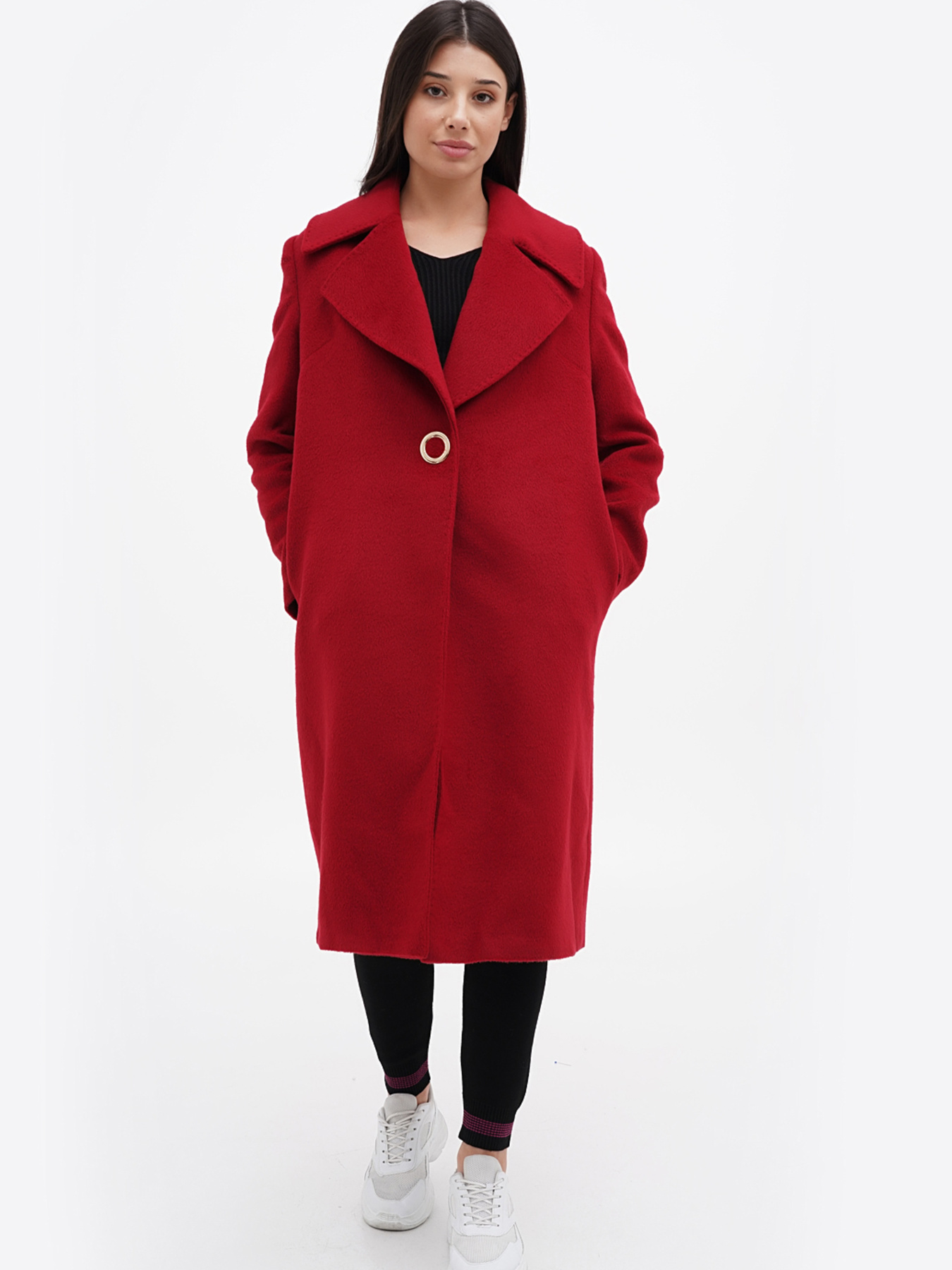 Пальто Sassofono модель A271-SC-1493_красный Фото