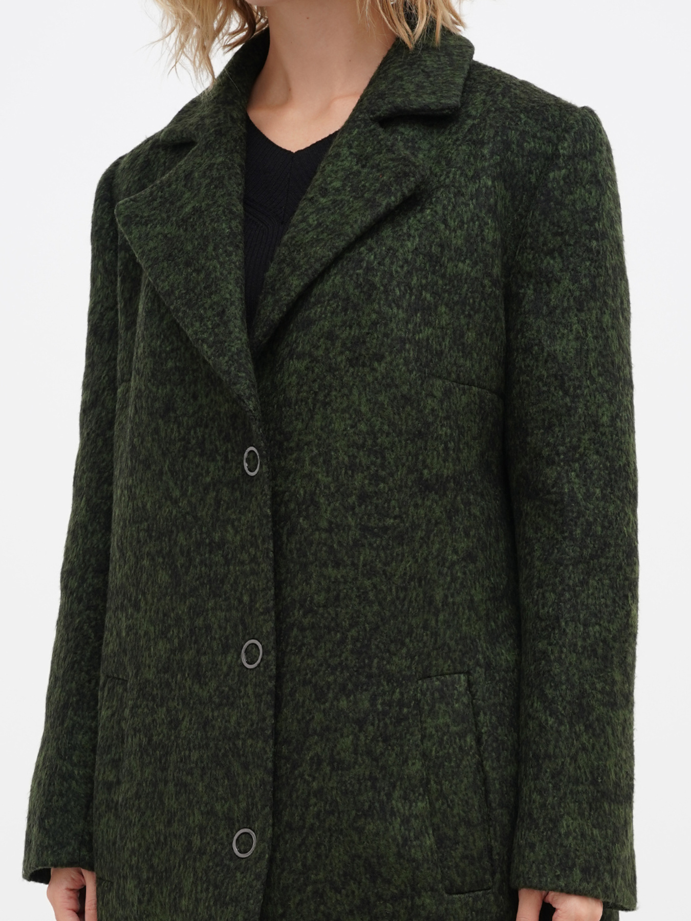 Пальто Sassofono модель A271-SC-1497_зеленый Фото