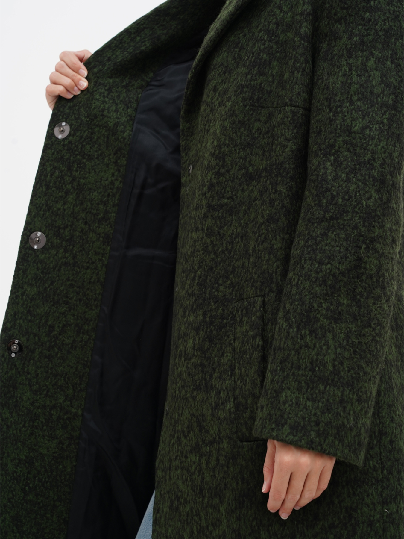 Пальто Sassofono модель A271-SC-1497_зеленый Фото