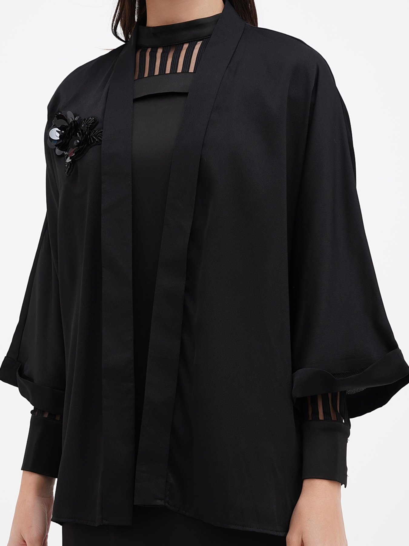 Кимоно Sassofono модель A271-SC-1555_черный Фото