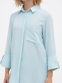 Блуза Sassofono модель A271-SC-1571_голубой Фото