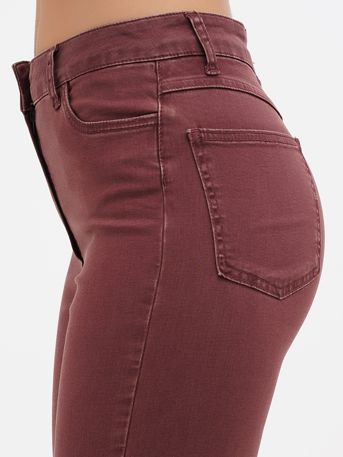 Скіні джинси Sassofono модель A271-SF-1867_бордовый Фото