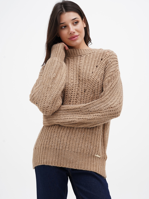 Светр Sassofono модель A271-SC-2200_коричневый Фото