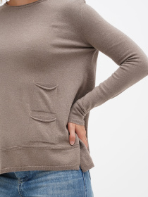 Джемпер Sassofono модель A271-SF-3596_коричневый Фото