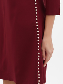 Платье мини Sassofono модель A271-SC-1941_бордовый Фото
