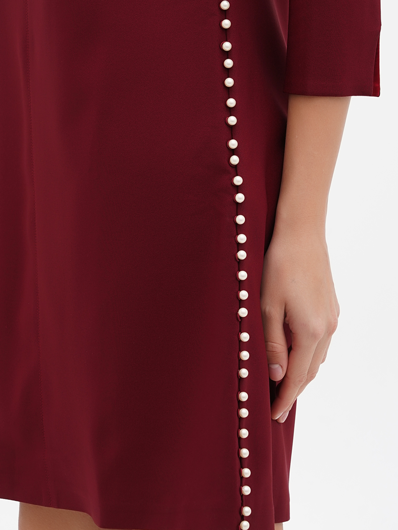 Платье мини Sassofono модель A271-SC-1941_бордовый Фото